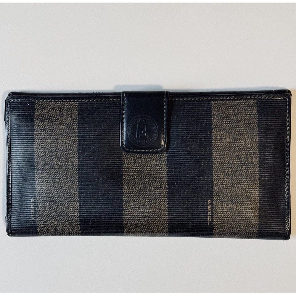 Fendi Vintage Pecan Leather Bifold Long Wallet for Ladies, Excellent Condition - Picture 2 of 10